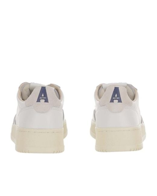 Autry White Medalist Logo-Patch Sneakers