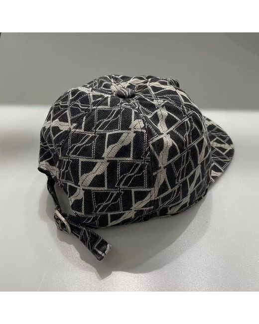 we11done Black Logo Baseball Hat for men