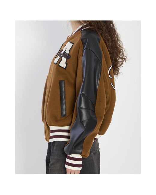 The Attico Women's Brown Camel Bomber Jacket