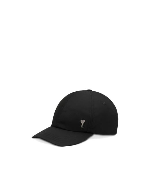 AMI Black Ami Ami De Coeur Stud Cap for men