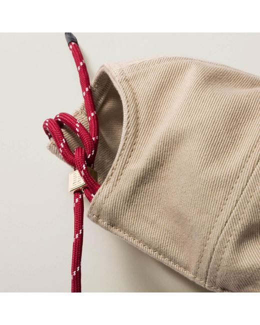 Miu Miu White Logo Embroidered Baseball Cap
