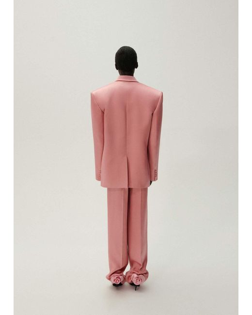 Magda Butrym Pink Belt-Loop Casual Pants