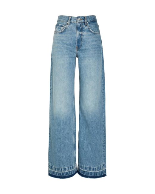 Anine Bing Blue Belt Loop Jeans