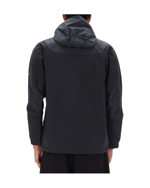 And Wander Black Hooded Casual Jacket for men
