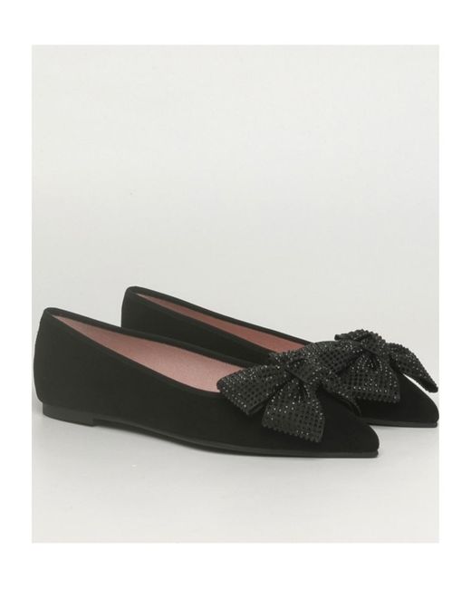 Pretty Ballerinas Black Ella Pointed Flats