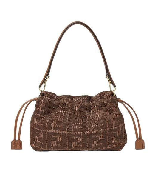 Fendi Brown Mamma Baguette Medium Tote Bag