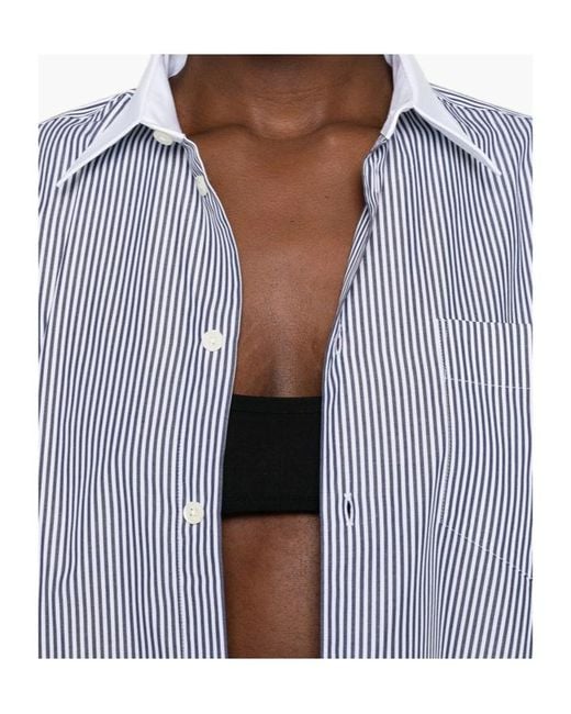 Sporty & Rich Gray Striped Shirt