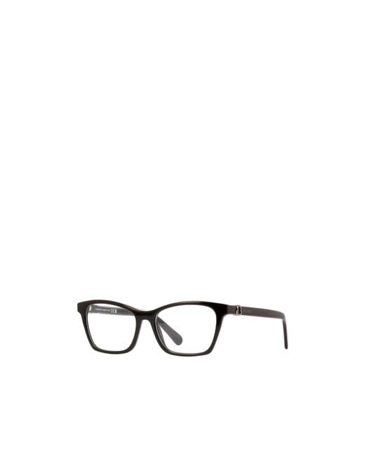 Moncler White Eyewear Rectangle Frame Glasses