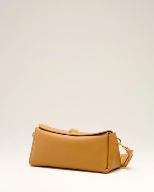 AMI Metallic Mini Carrousel Leather Shoulder Bag for men