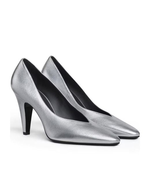 Alaïa White Alaïa Cone Slip-On Pumps