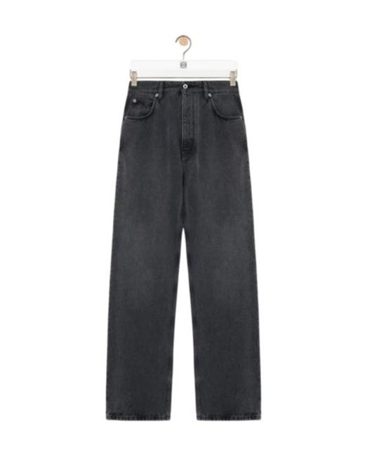 Loewe Gray Straight-Leg Jeans for men