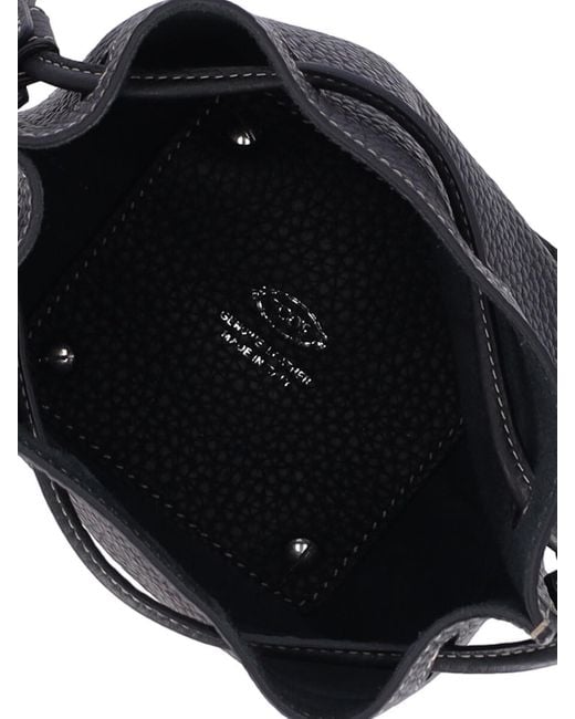 Tod's Black Drawstring Bucket Bag