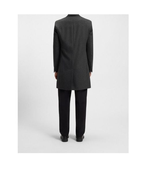 Boss Black Buttoned Coat for men