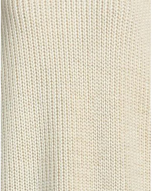 MM6 by Maison Margiela White Solid-Color Knitted Sweater