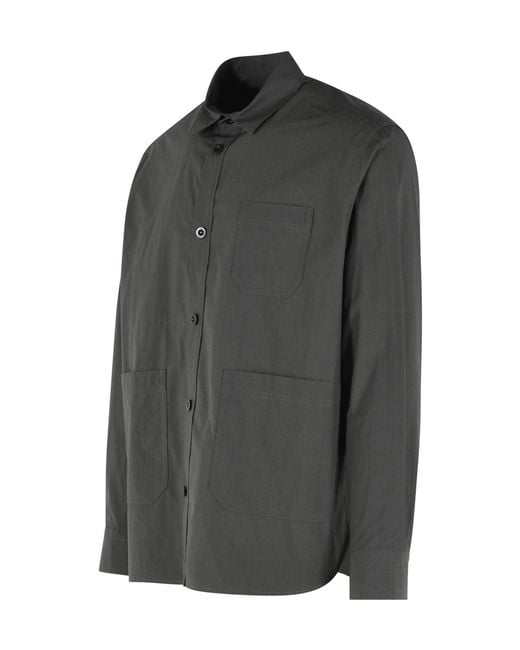 Sacai Gray Long-Sleeved Shirt for men