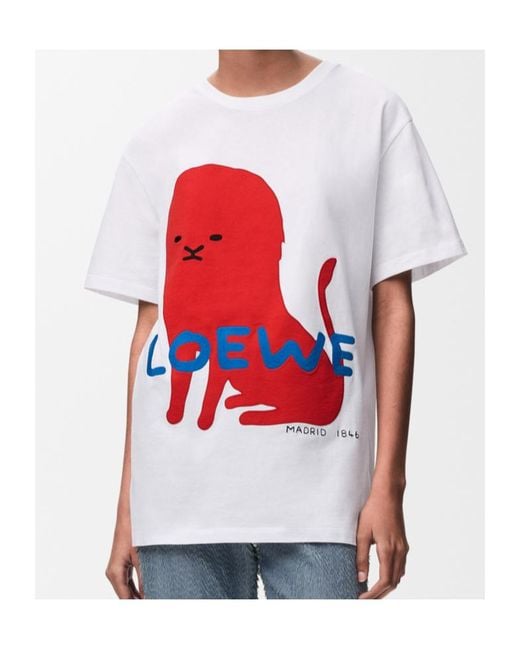 Loewe White Regular Fit T-Shirt