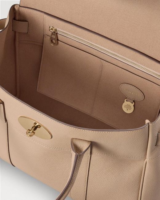 Mulberry Natural Bayswater Small Top Handle Bag