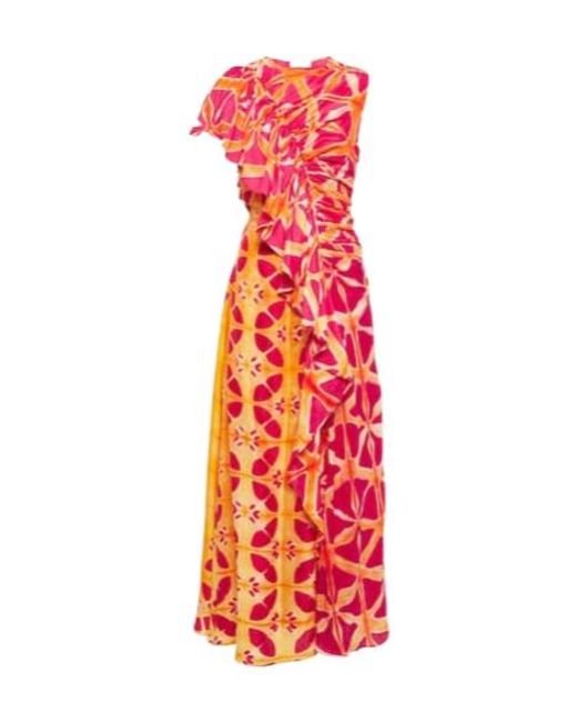 Ulla Johnson Red Printed Dress