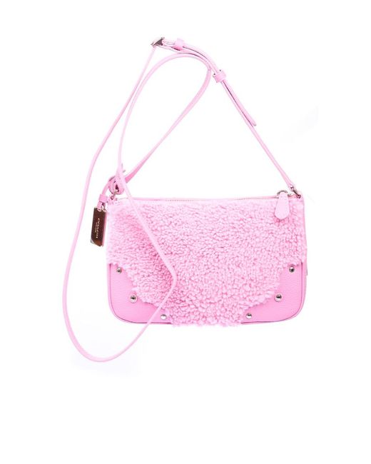 COACH Pink Logo Cross-Body Bag