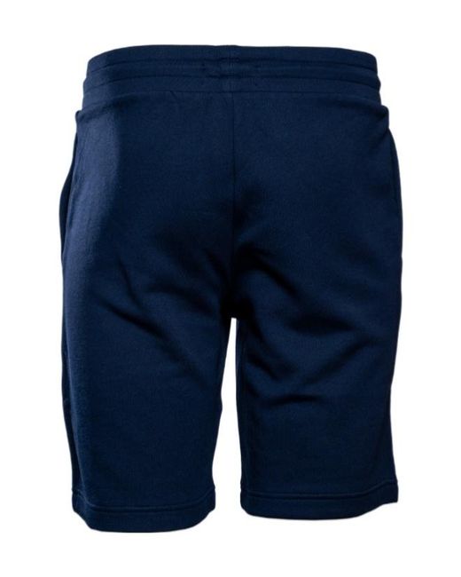 Emporio Armani Blue Elastic-Waist Shorts for men