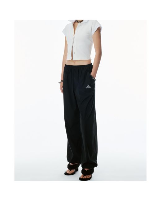 Alexander Wang Black Elasticated-Waist Track Pants