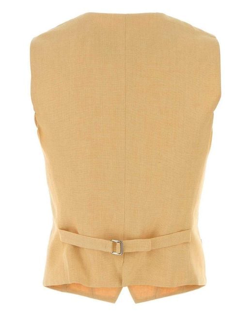 Weekend by Maxmara Natural Pace Buttoned Gilet