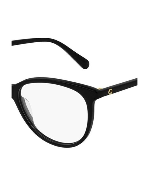 Gucci White Eyewear Cat-Eye Frame Glasses