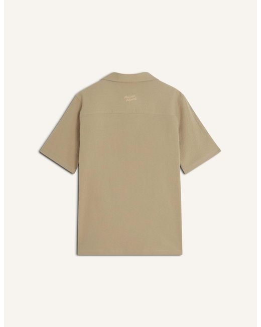 Maison Kitsuné Natural Short Sleeve Shirt for men