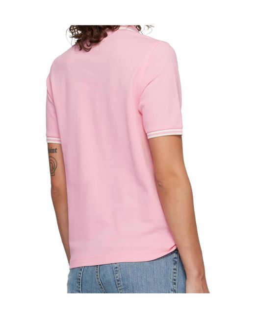 Comme des Garçons Pink Short-Sleeved Polo Shirt