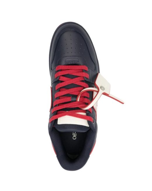 Off-White c/o Virgil Abloh Blue Out Of Office Arrow-Detail Sneakers for men