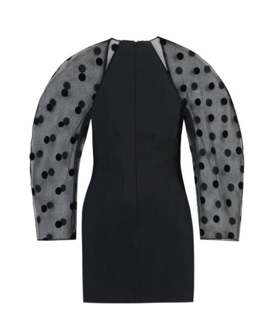 Nina Ricci Black Balloon Sleeve Dress