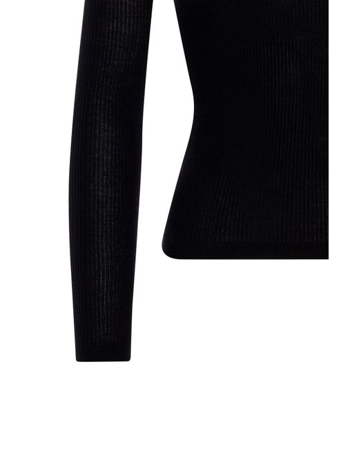 Saint Laurent Blue Turtleneck Knitted Jumper