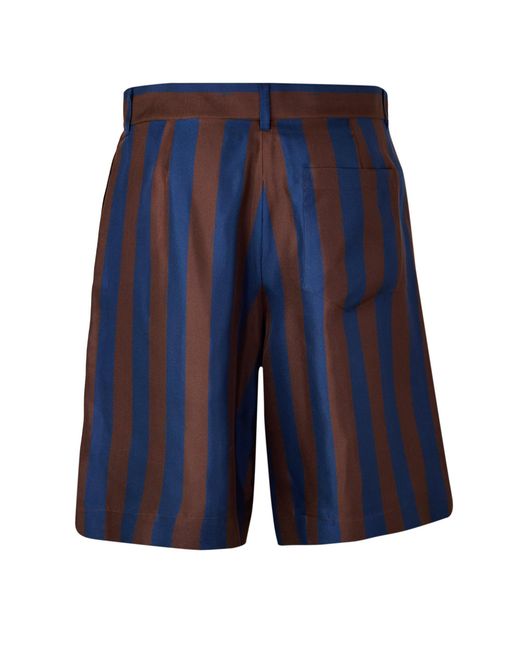 Fendi Blue Silk Short for men