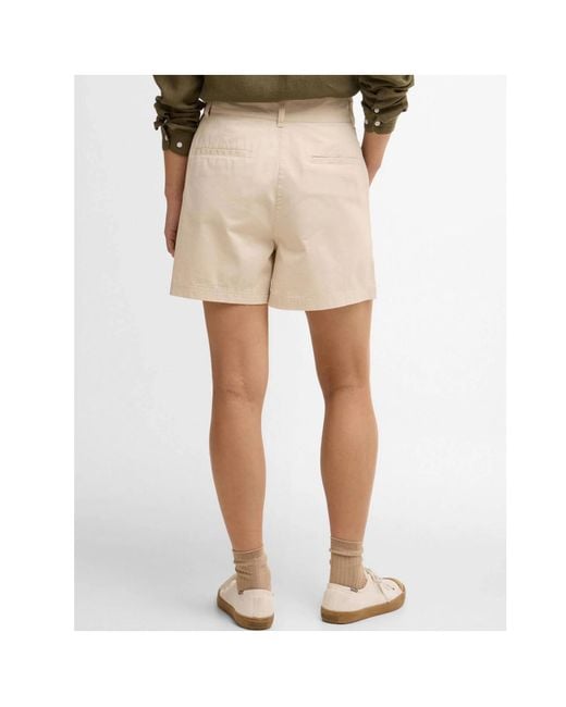 Barbour Natural Fern Pleated Shorts