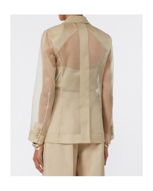 Max Mara Natural Pianoforte Double-Breasted Blazer