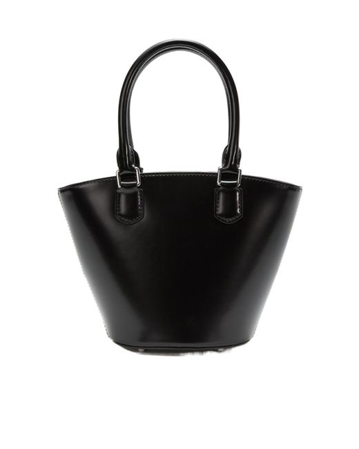 Self-Portrait Black Charm Tote Bag