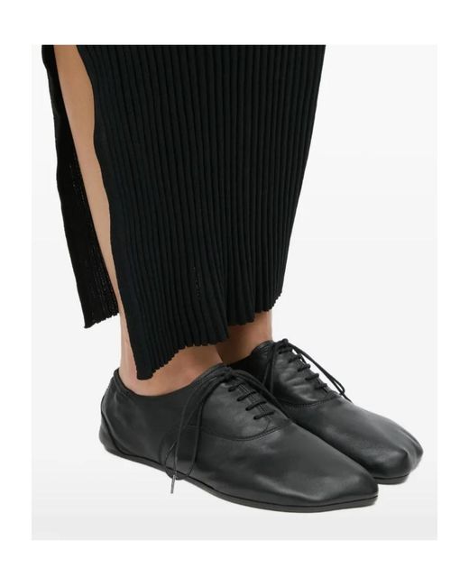 MM6 by Maison Margiela Black Square Toe Lace-Up Shoes