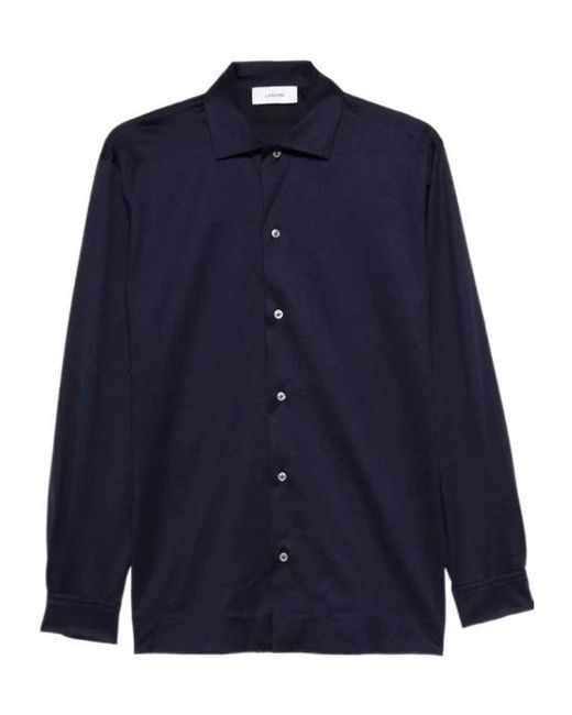 Lardini Blue Buttoned Shirt for men