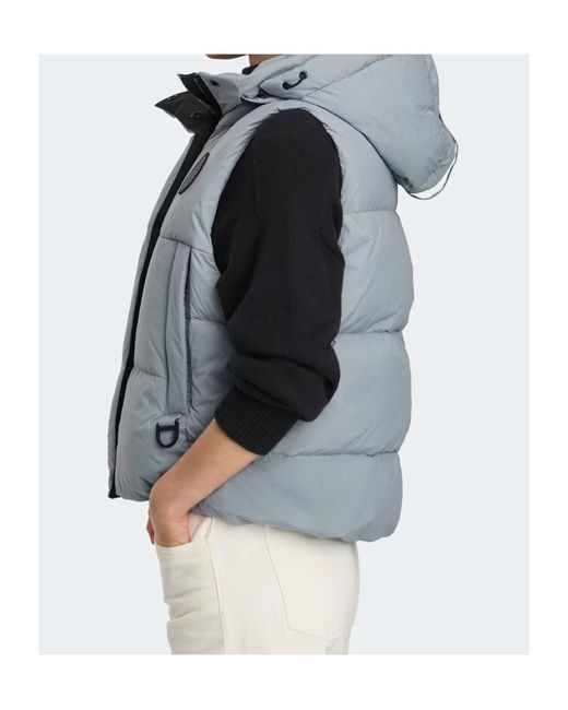 Canada Goose Blue Junction Puffer Vest Label