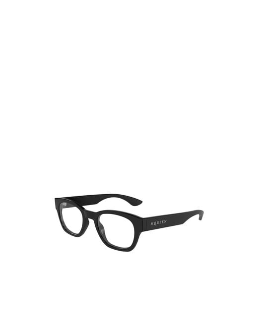 McQueen White Eyewear Square Frame Glasses for men