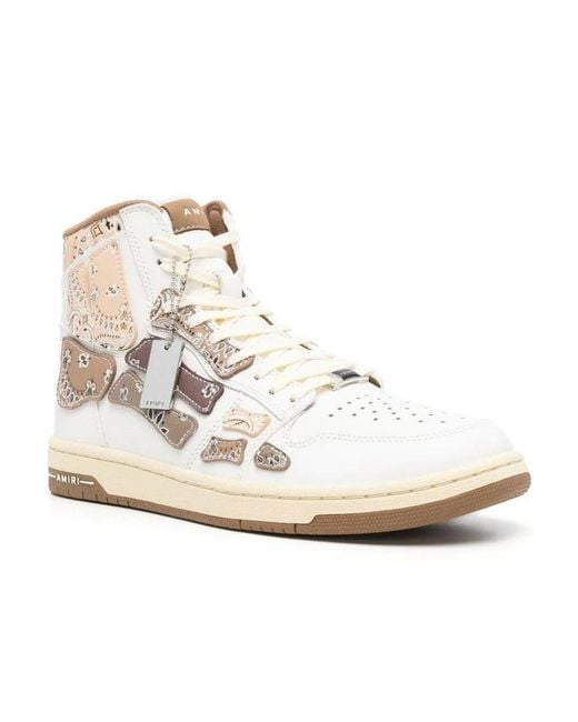 Amiri Natural High-Top Casual Sneakers for men
