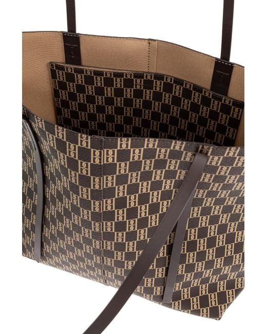 By Malene Birger Brown Abi Monogram Tote Bag