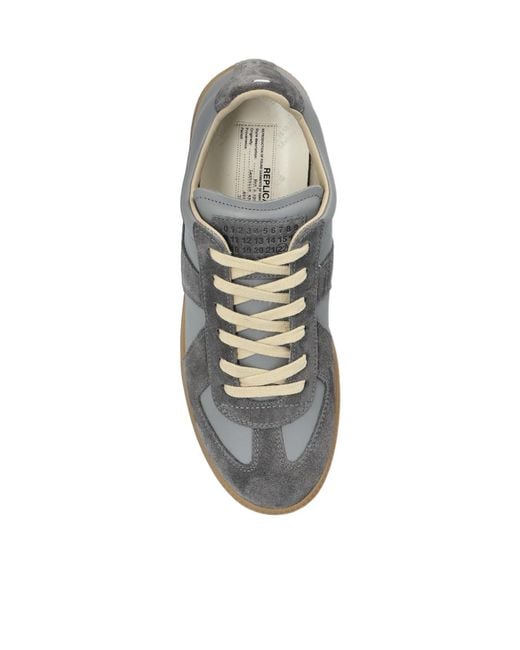 Maison Margiela Gray Replica Lace-Up Sneakers
