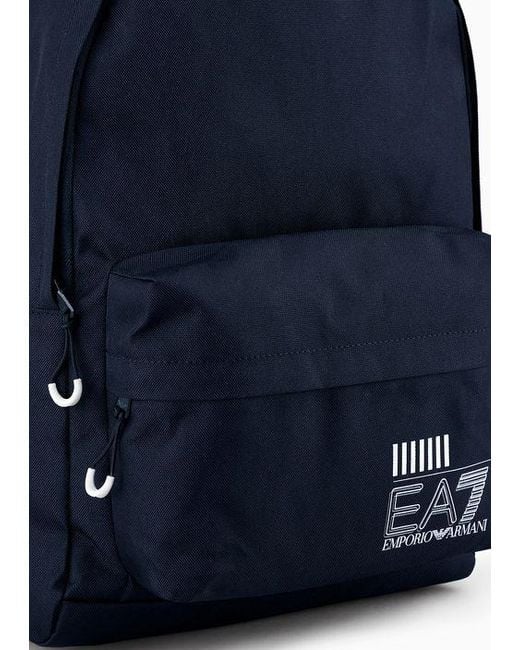 EA7 Black 'Train Core' Backpack for men
