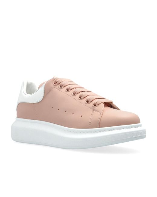 McQueen Pink Oversized Lace-Up Sneakers