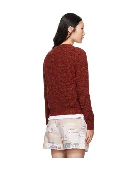 Maison Kitsuné Maison Kitsuné Logo Embroidered Knitted Jumper