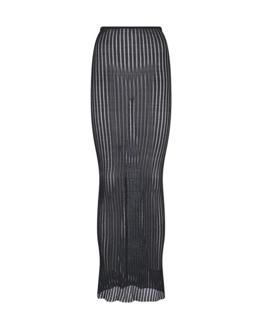 Dondup Gray Erotica Knitted Skirt