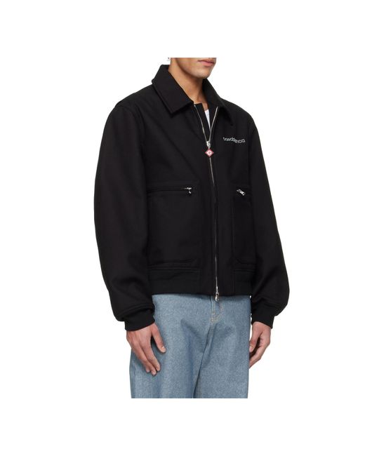 Casablanca Black Zip Pocket Jacket for men