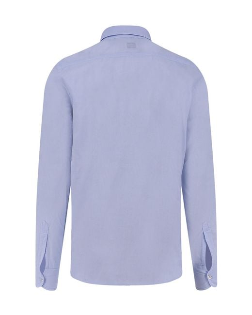 Aspesi Blue Pocket Long-Sleeve Shirt for men