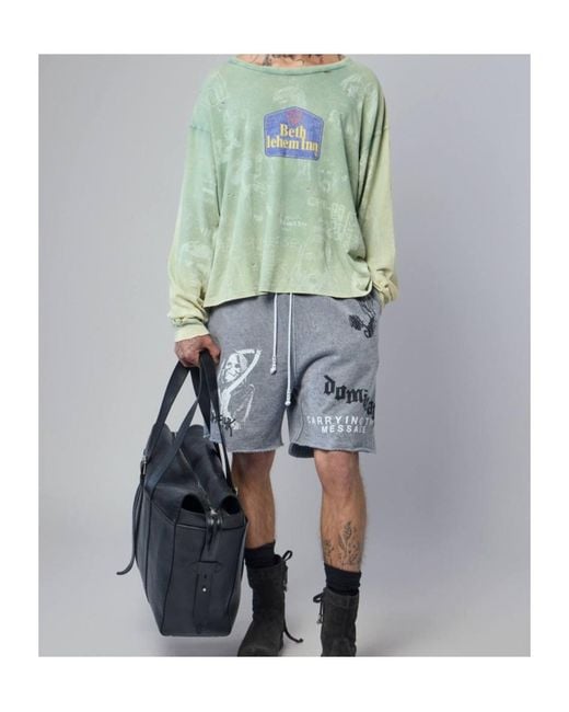 Paly Hollywood Blue Drawstring Athletic Shorts for men
